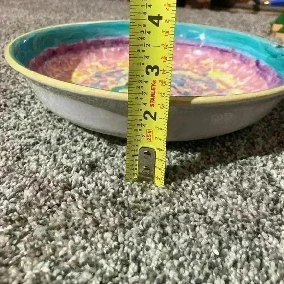 Grazia Deruta Pottery Ceramic Plate Hand Painted Italy-Multi-colors 10” - Picture 9 of 9